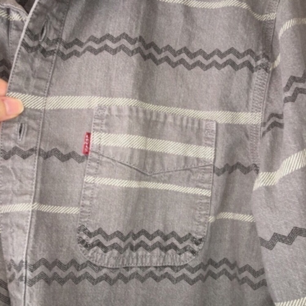 Levi’s Grey Button Shirt Jacket - image 3